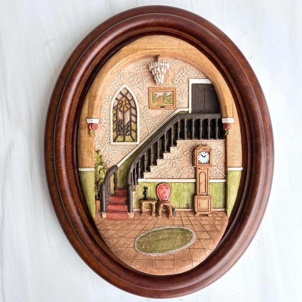 Lakeland Studios The Hallway 3D Wall Plaque Hand Crafted UK Victorian Miniature